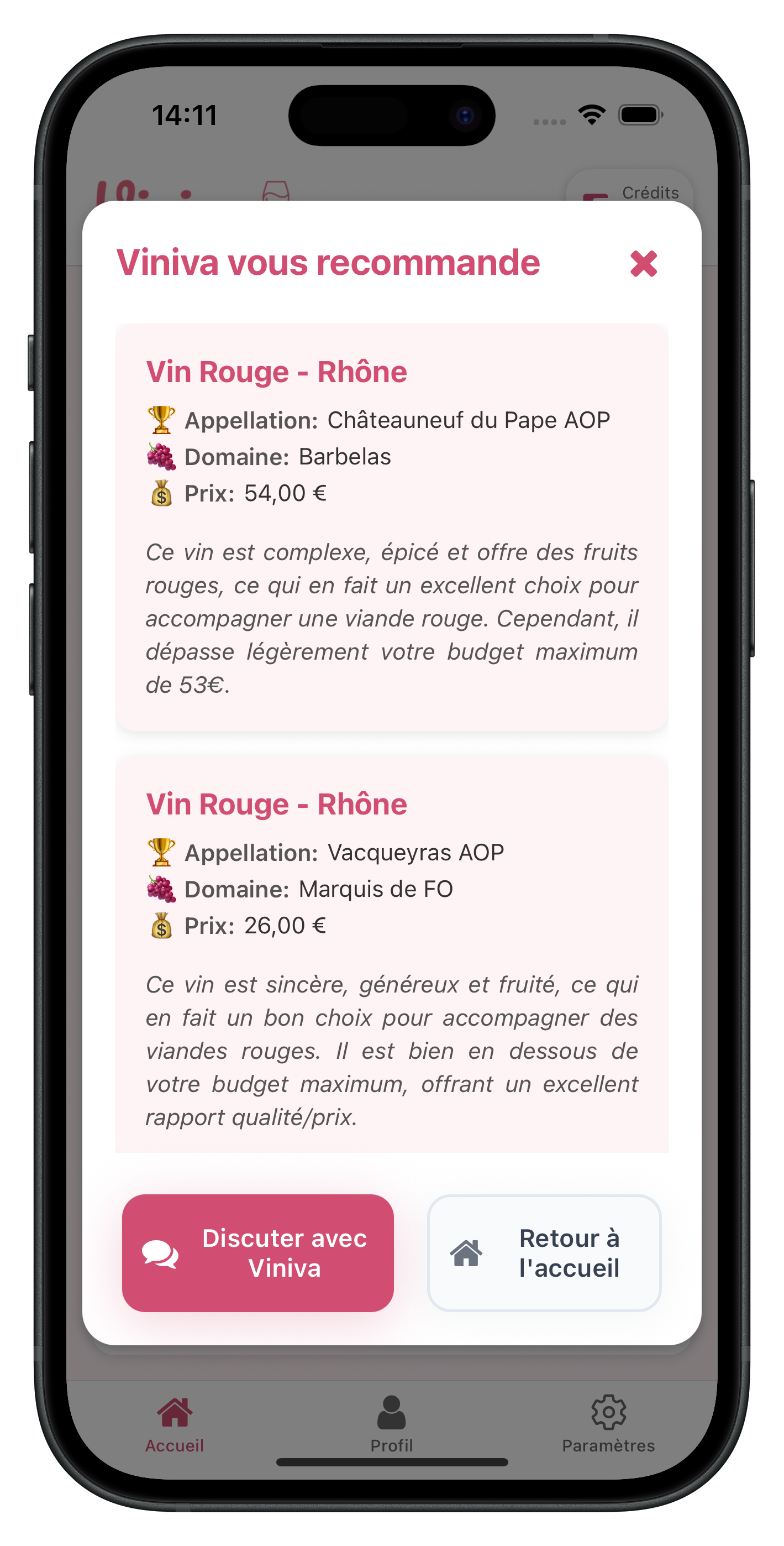 Recommandations personnalisées